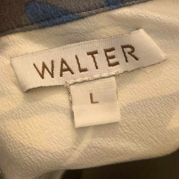 Walter Halter Style Floral Top in Silk, Size Large - Picture 4 of 6